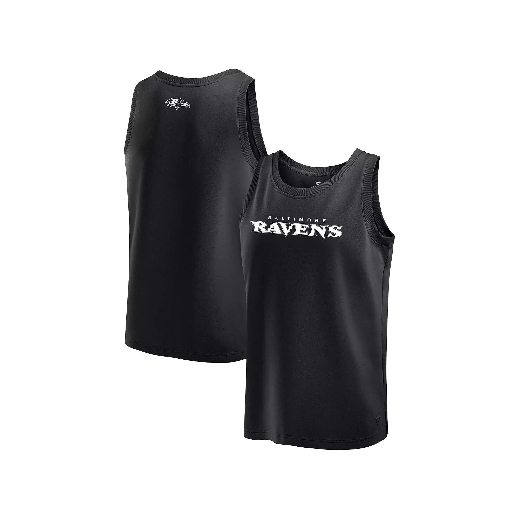 Men's Fanatics Black Baltimore Ravens Elements Tank Top,  Product Image