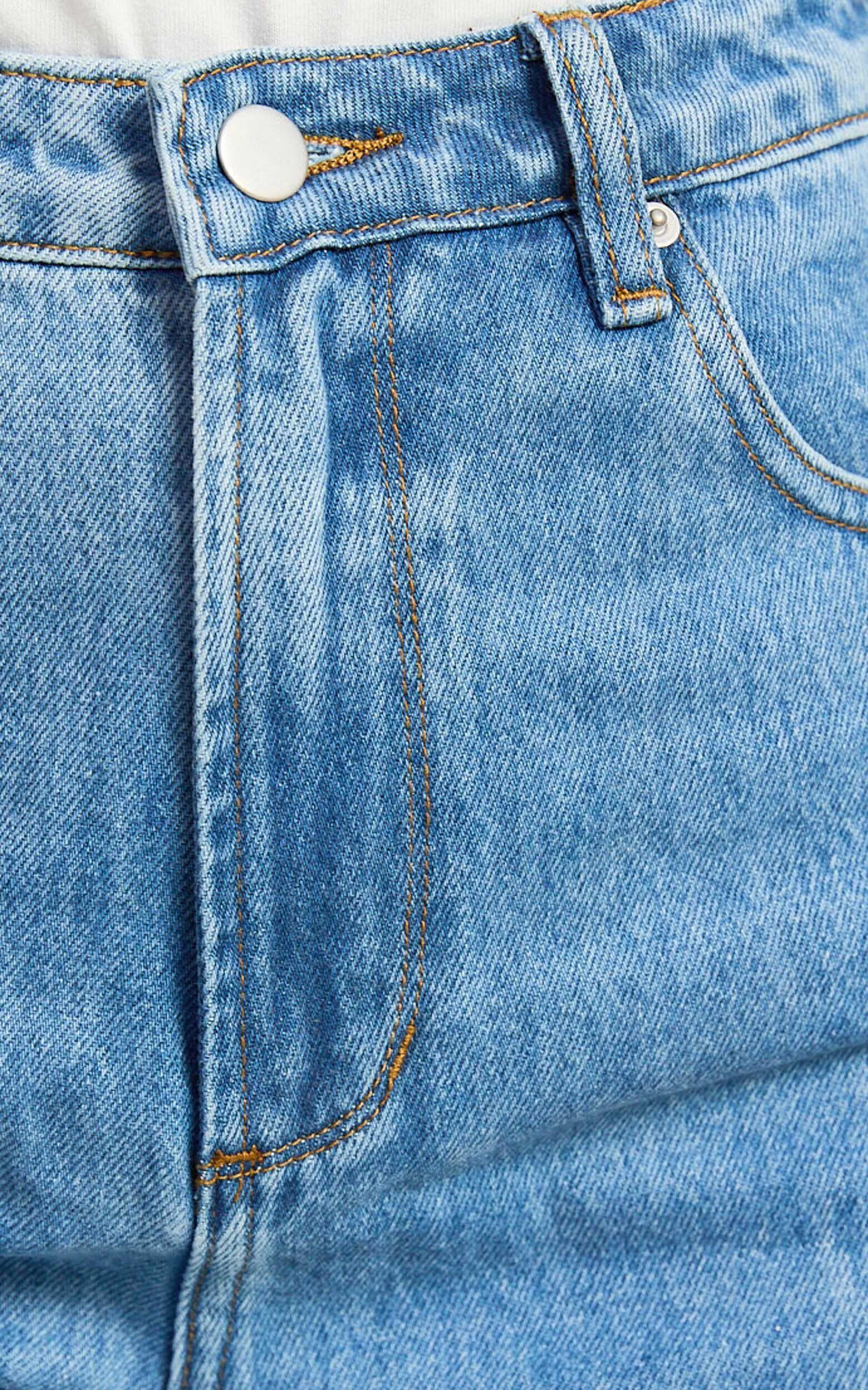 Cole Jeans - High Waist Relaxed Wide Leg Recycled Denim Jeans in Mid Blue Wash Product Image