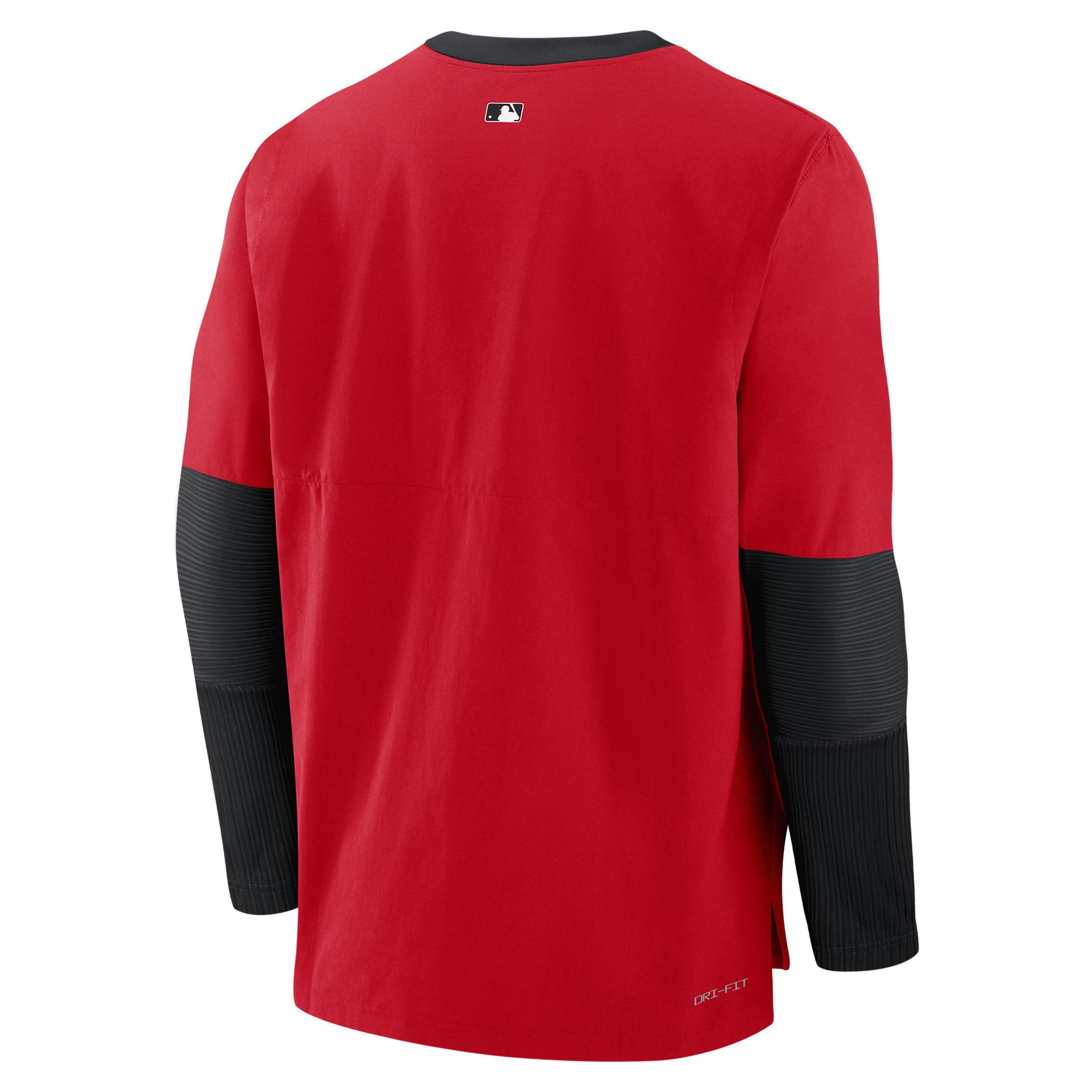 Cincinnati Reds Authentic Collection Player Nike Men's Dri-FIT MLB Pullover Sweatshirt Product Image