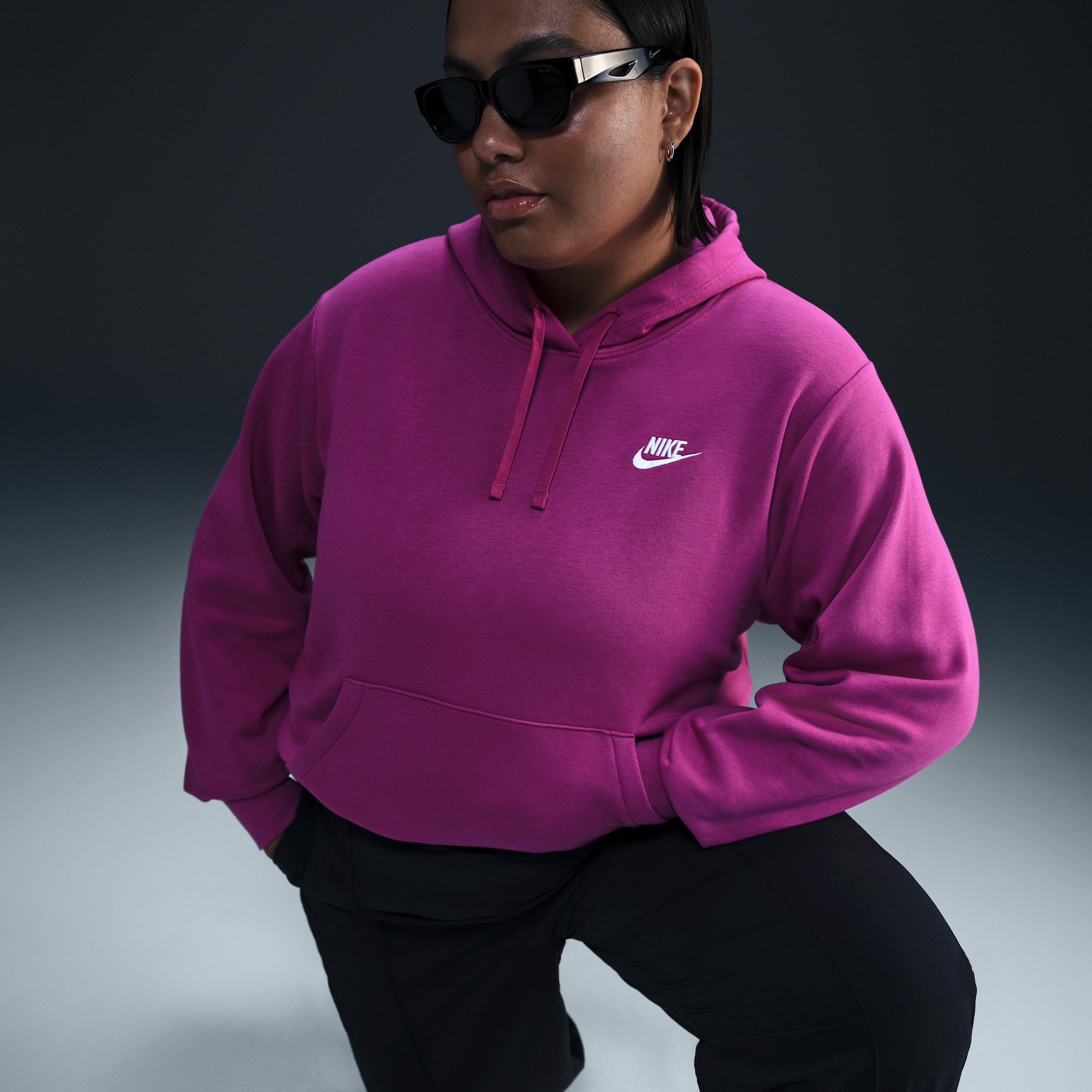 Nike Sportswear Club Fleece Women's Pullover Hoodie (Plus Size) Product Image