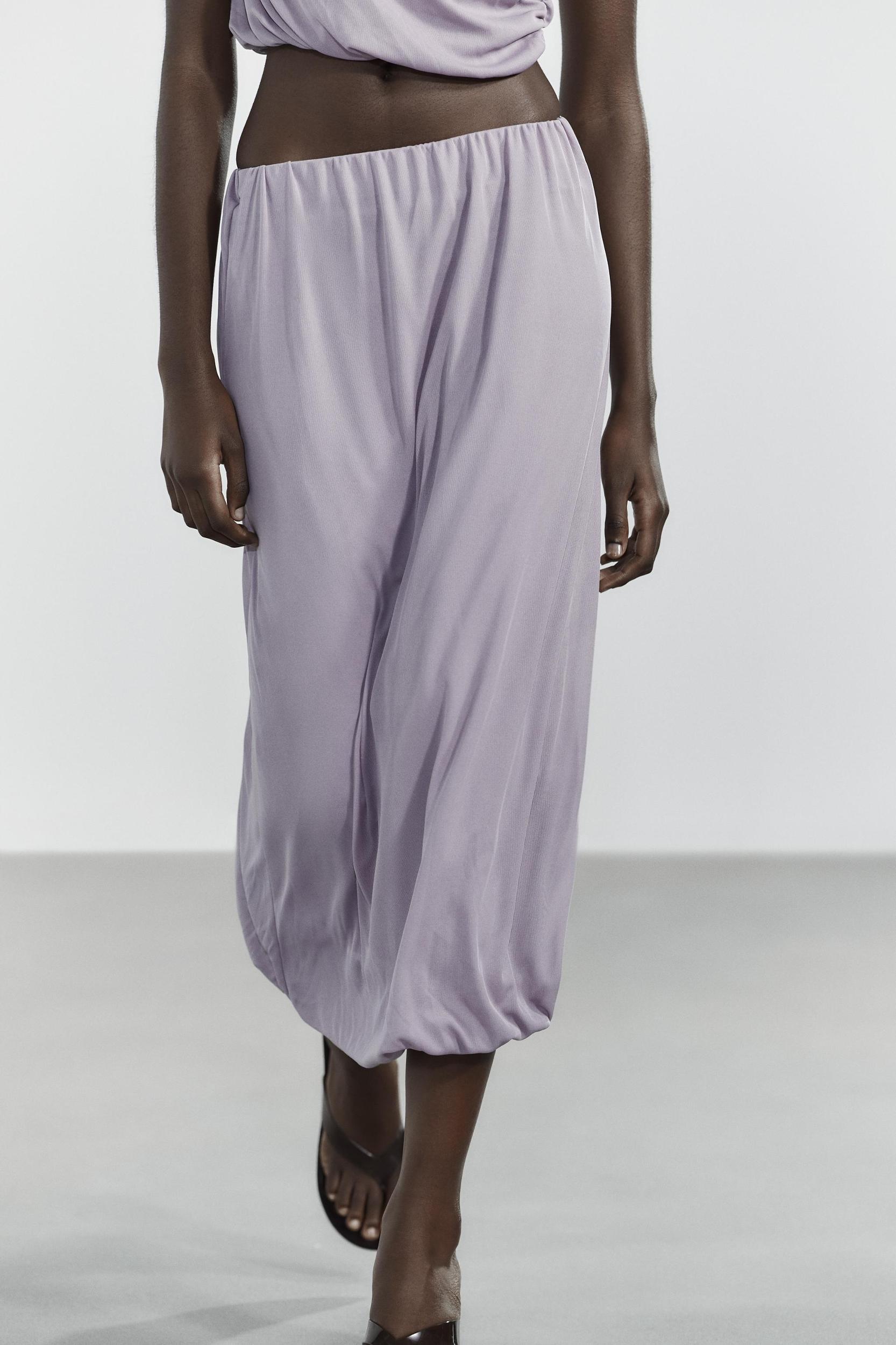 RUCHED TULLE TOP Product Image