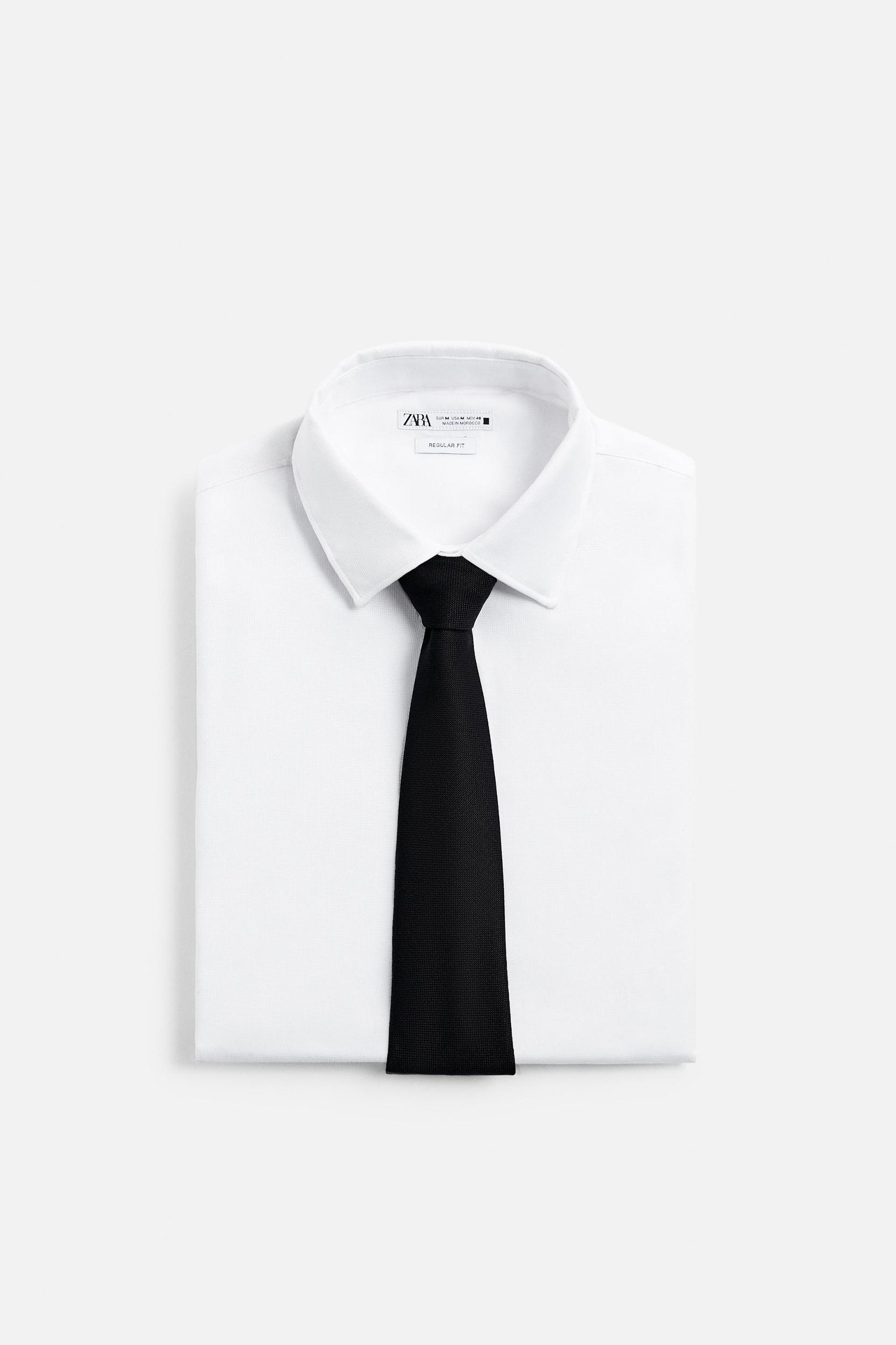 100% WOOL TEXTURED TIE Product Image