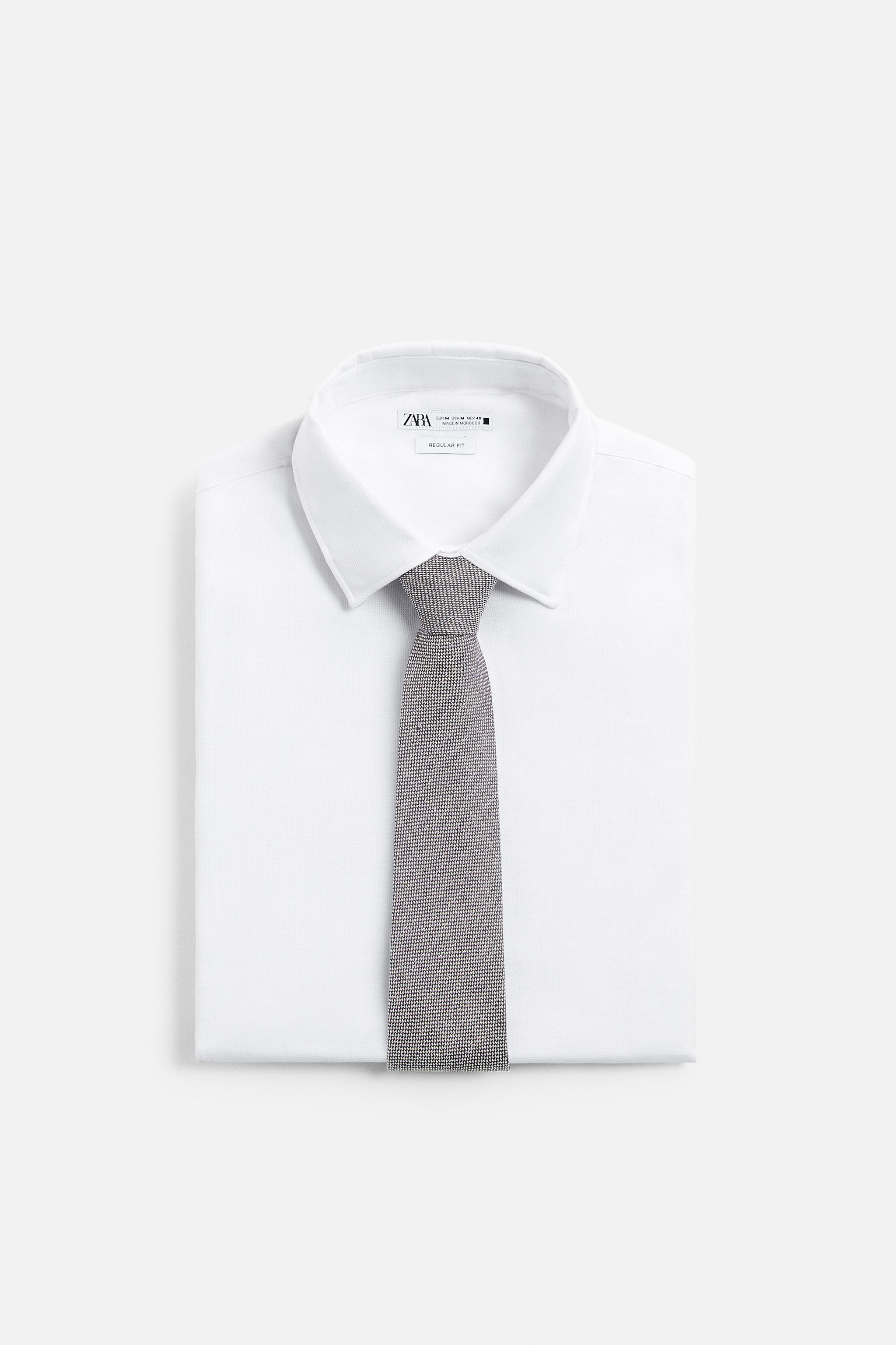 TEXTURED COTTON - LINEN TIE Product Image