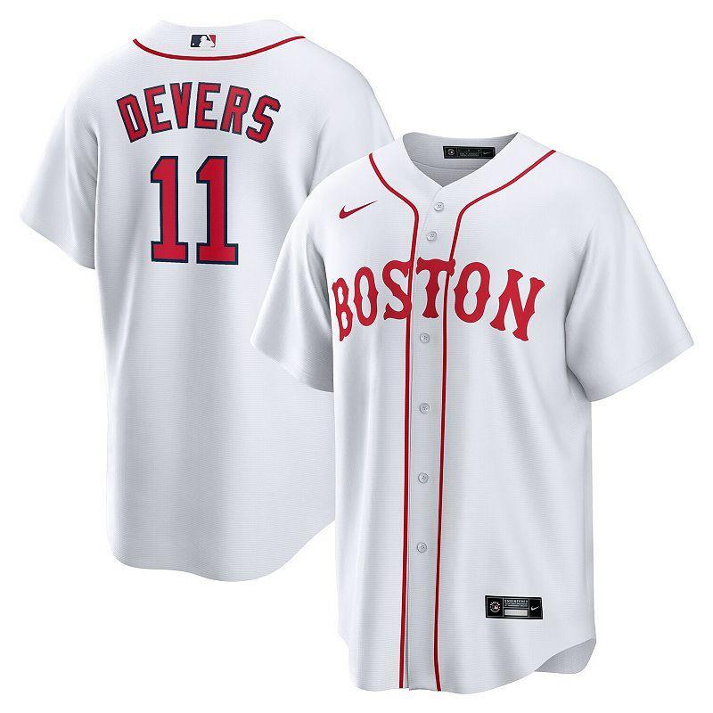 Mens Nike Rafael Devers Boston Red Sox 2021 Patriots Day Official Replica Player Jersey Product Image