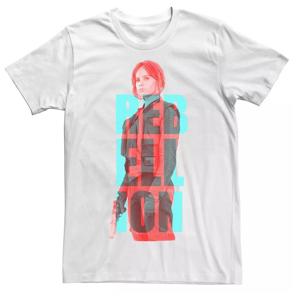 Mens Star Wars Rogue One Jyn Rebellion Font Tee Product Image