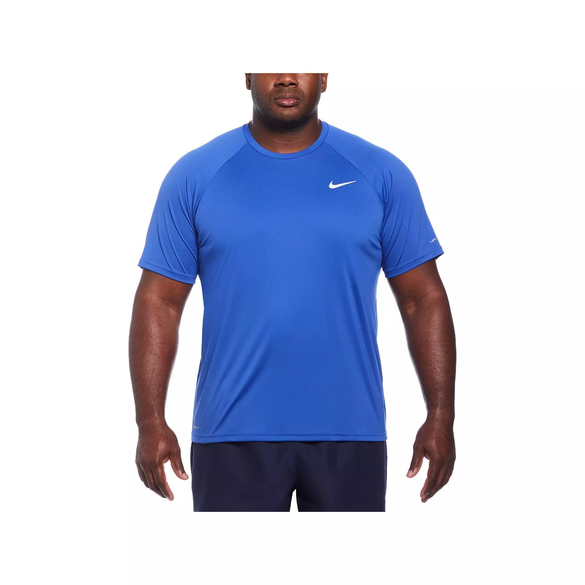 Big & Tall Nike Dri-FIT UPF 40+ Hydroguard Swim Tee, Men's, Size: 3XL Tall, Game Royal Product Image