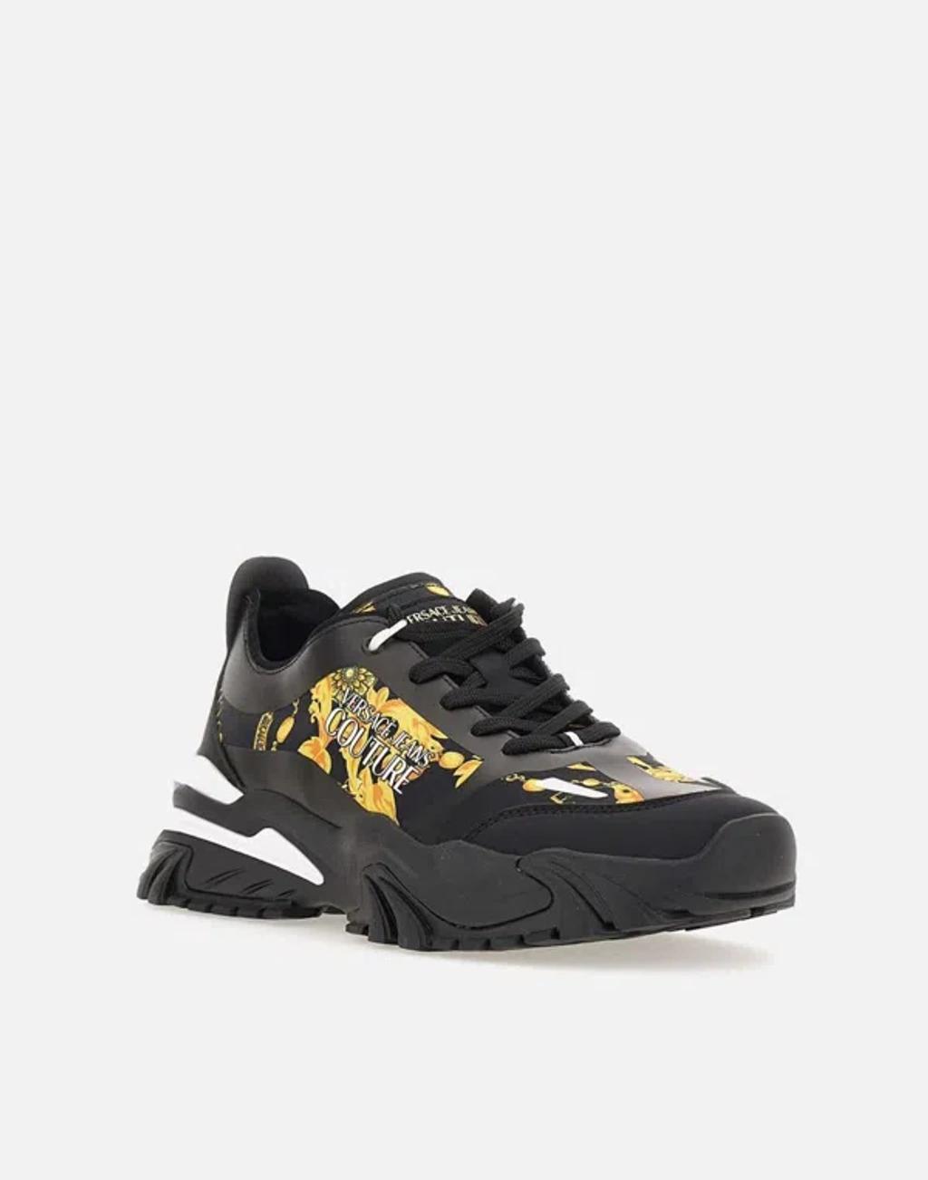 VERSACE JEANS COUTURE Black Trail Trek Sneakers Product Image