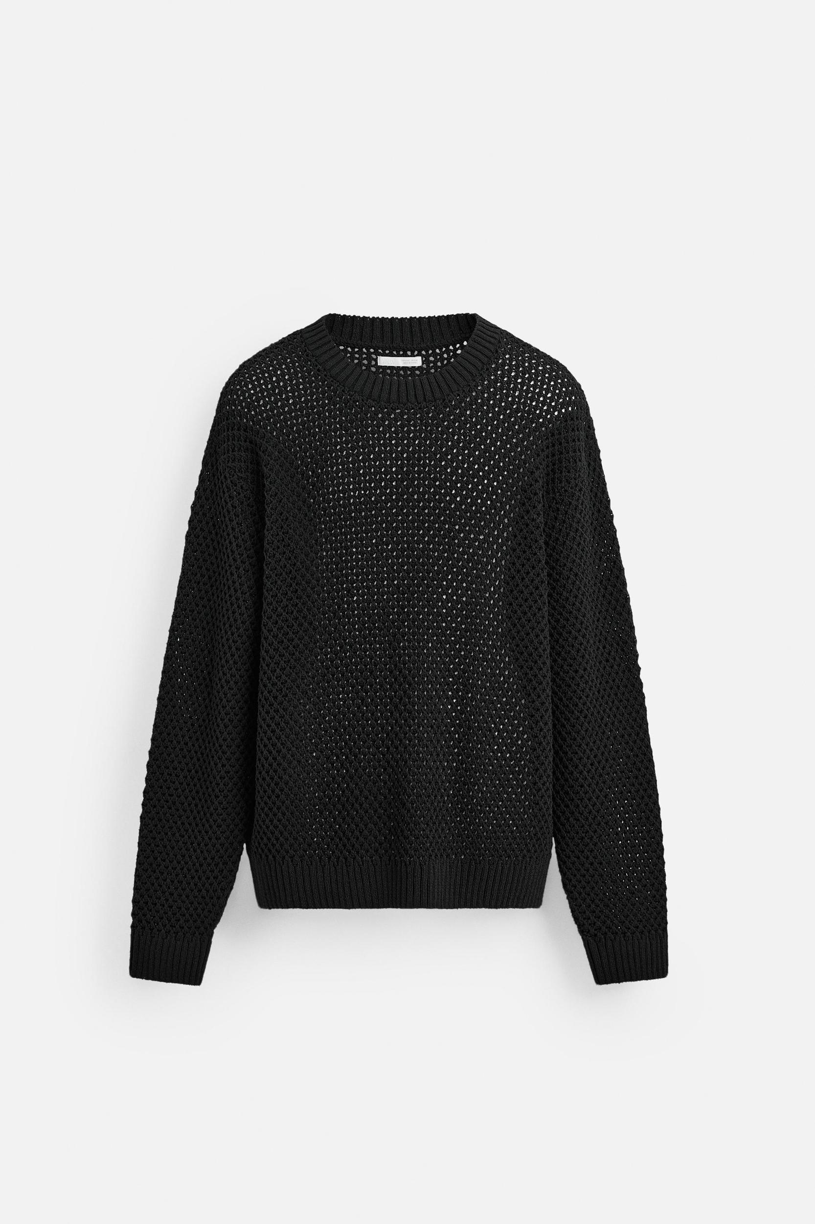 STRUCTURED OPENWORK SWEATER Product Image