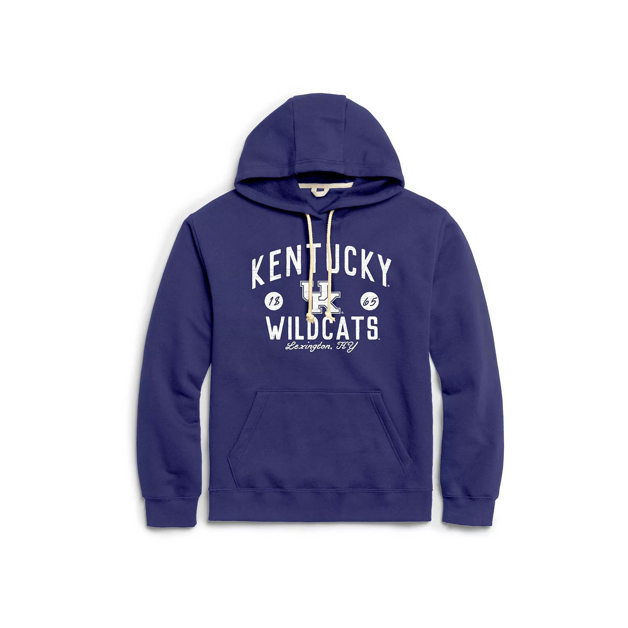 Men's League Collegiate Wear  Royal Kentucky Wildcats Bendy Arch Essential Pullover Hoodie, Size: Large, Blue Product Image