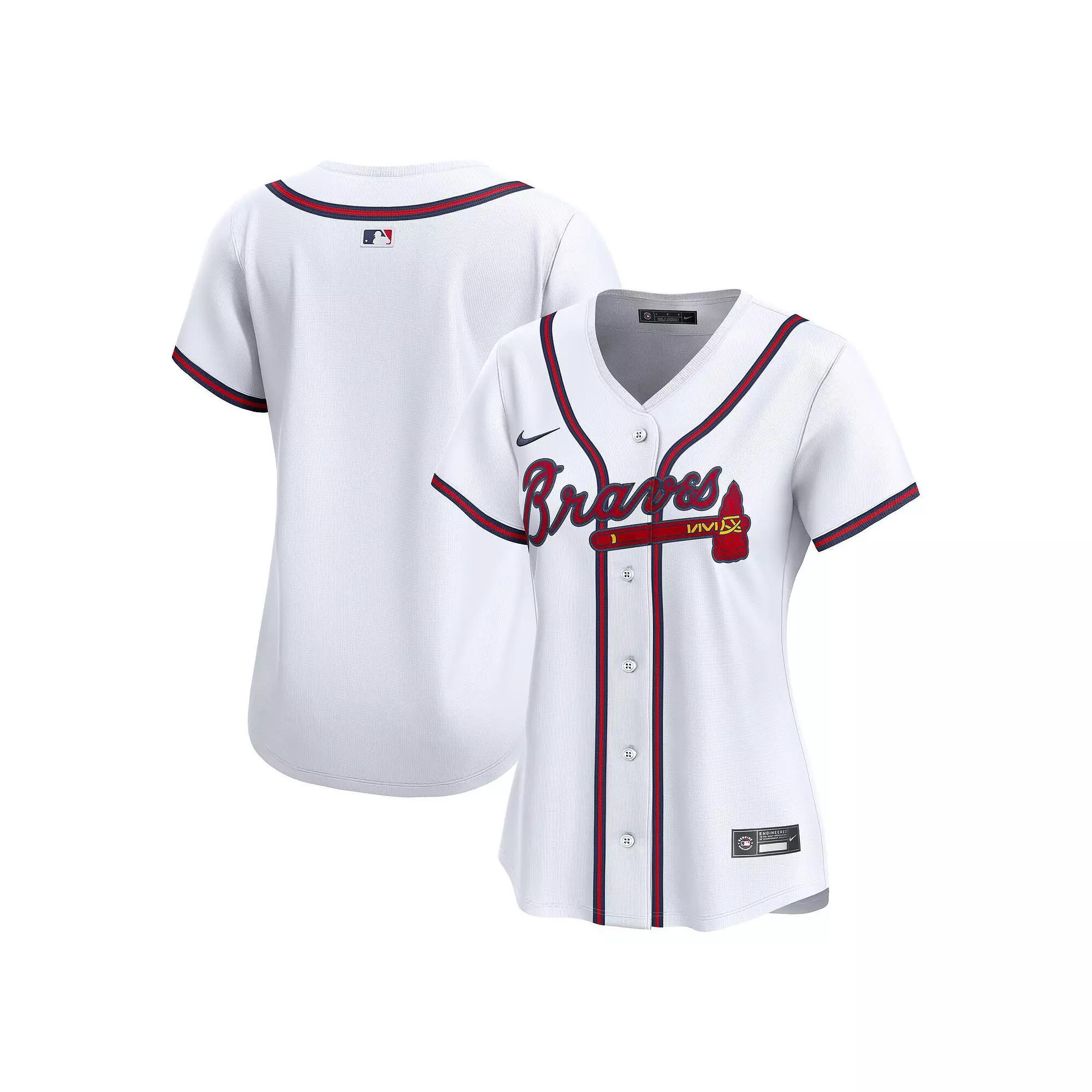 Women's Nike White Atlanta Braves Home Limited Jersey,  Product Image