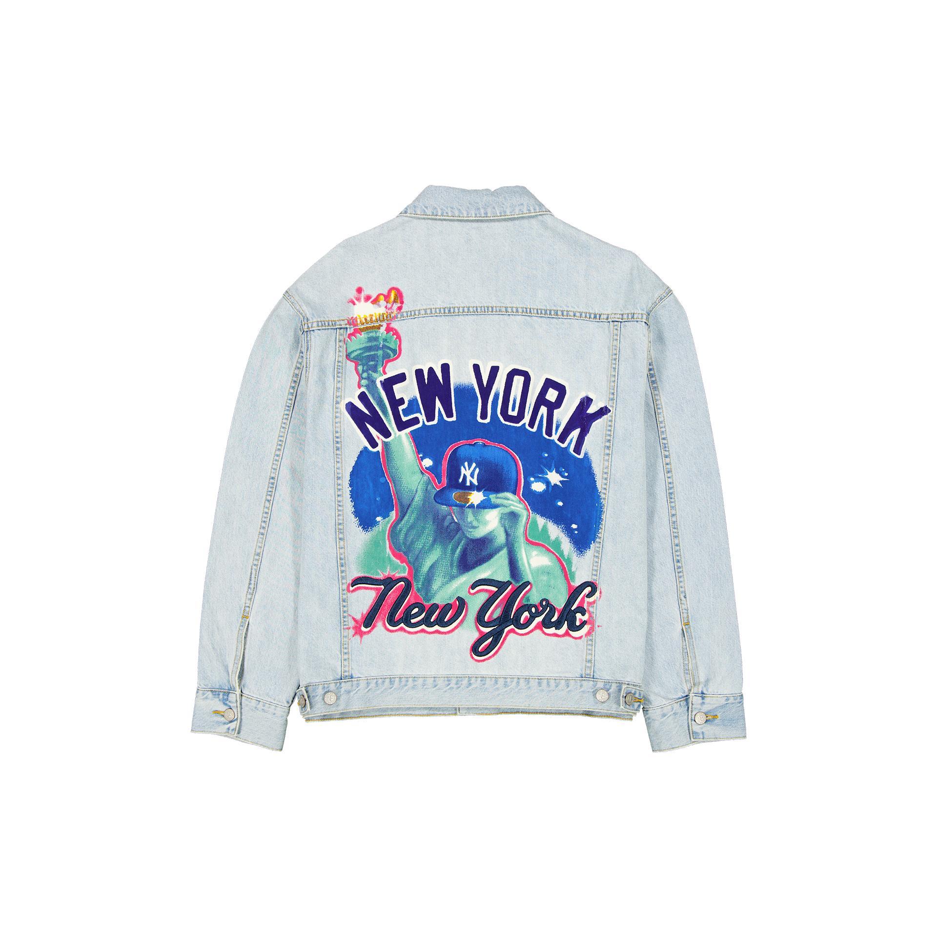 New York Yankees Denim Trucker Jacket Male Product Image