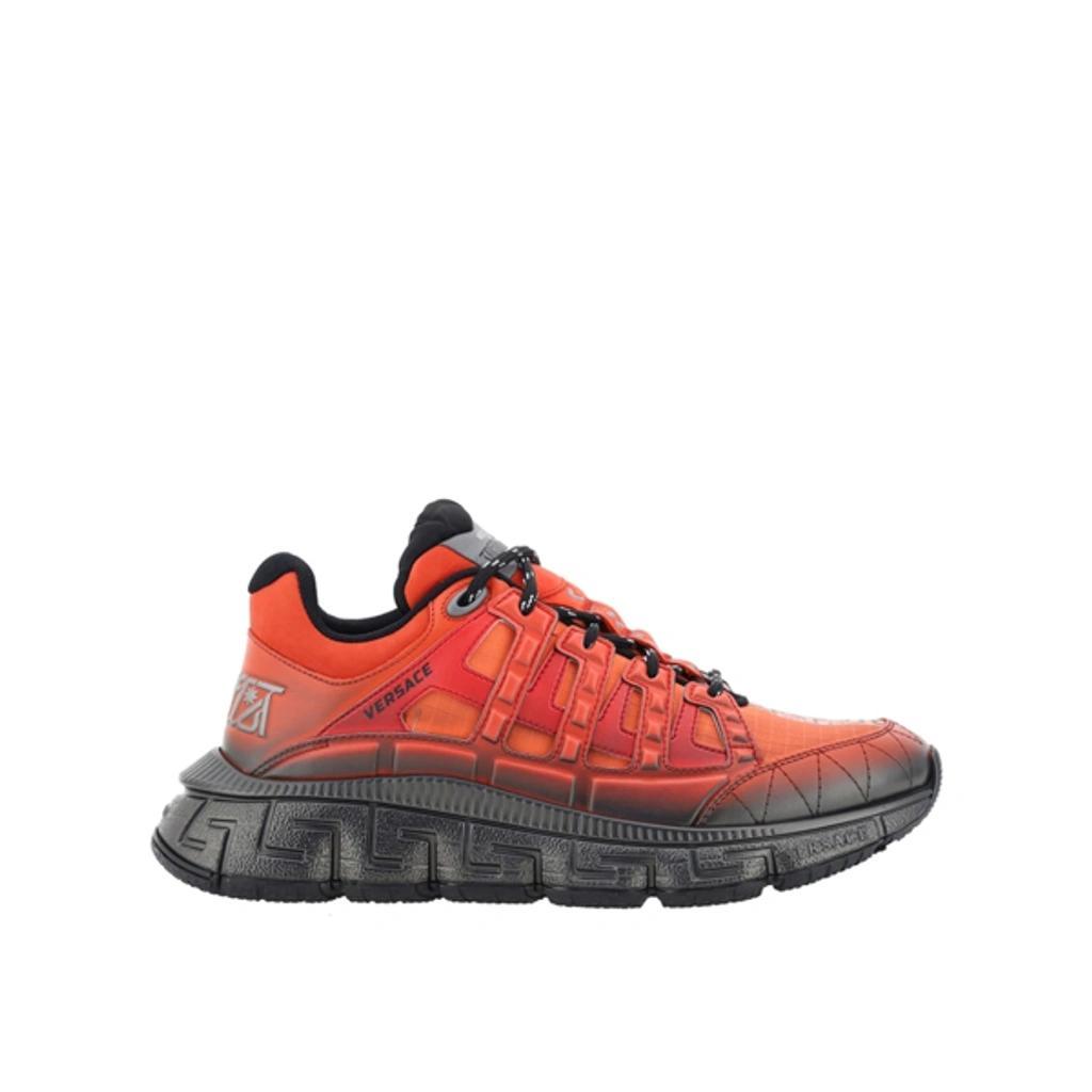 VERSACE Trigreca Sneakers In Orange Product Image