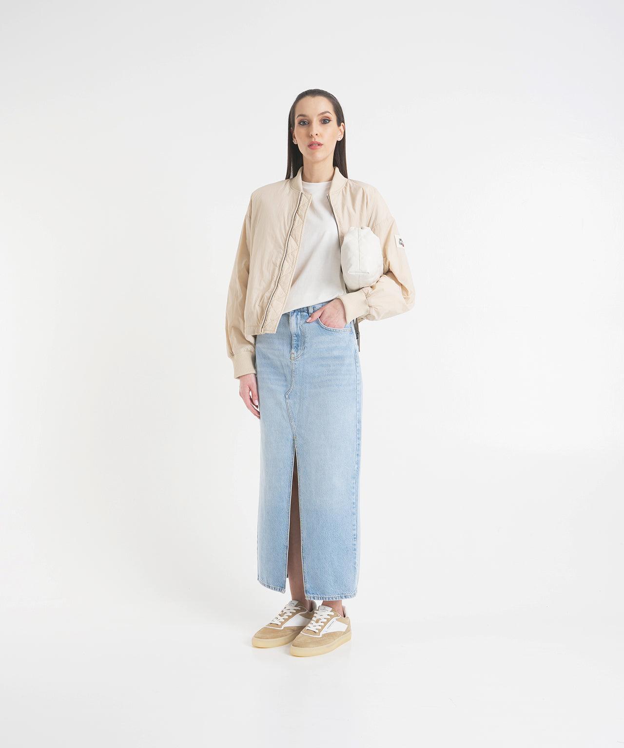 Maxi denim skirt Product Image