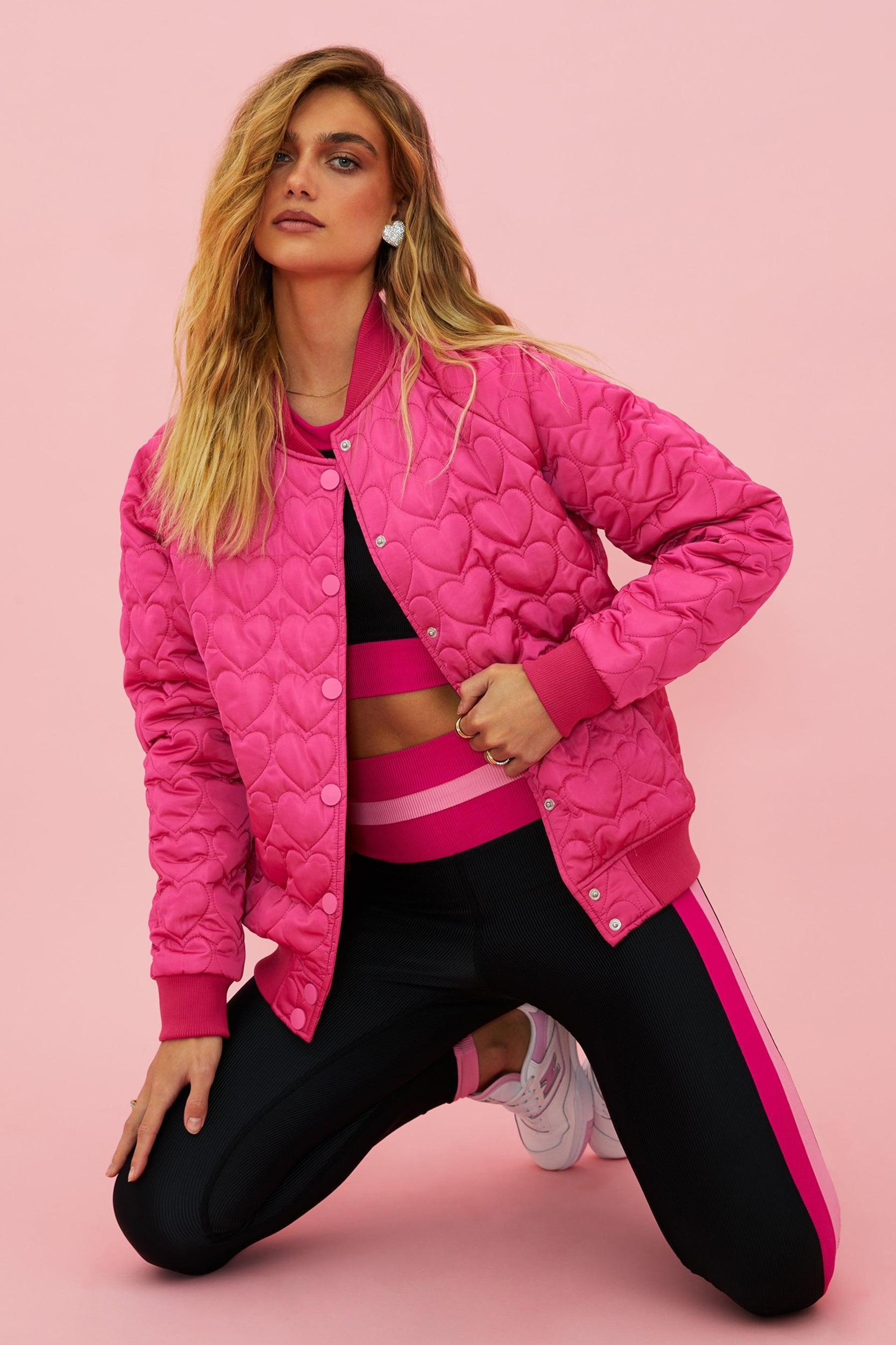 Flight Jacket Fuchsia Heart Product Image