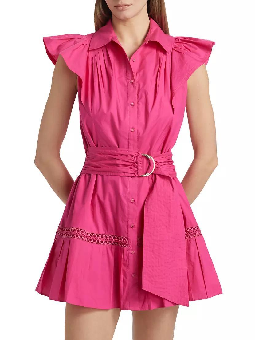 Womens Marceline Embroidered D-Ring Belted Minidress Product Image