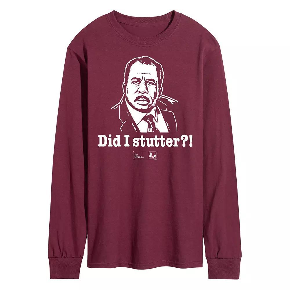 Men's The Office Did I Stutter Long Sleeve Tee,  Product Image