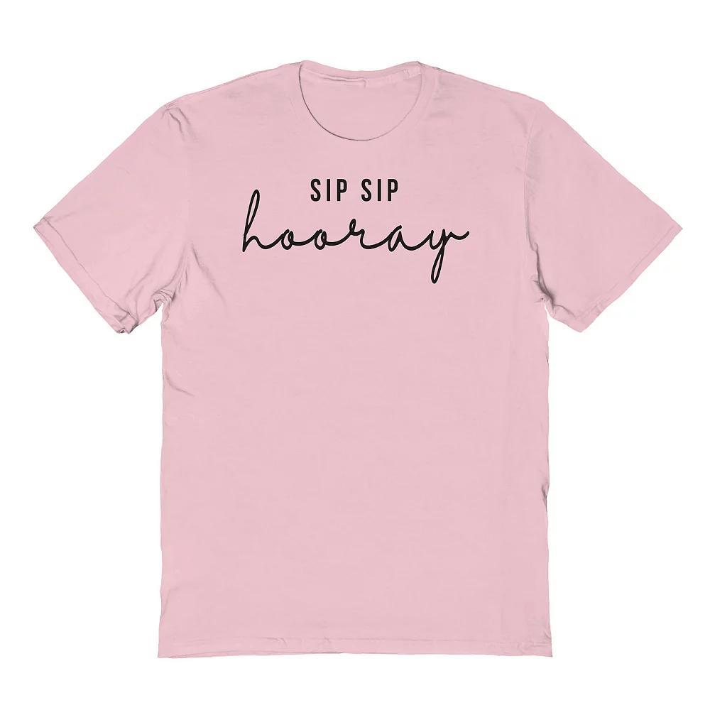 Men's Sip Sip Graphic Tee, Size: XXL, Light Pink Product Image