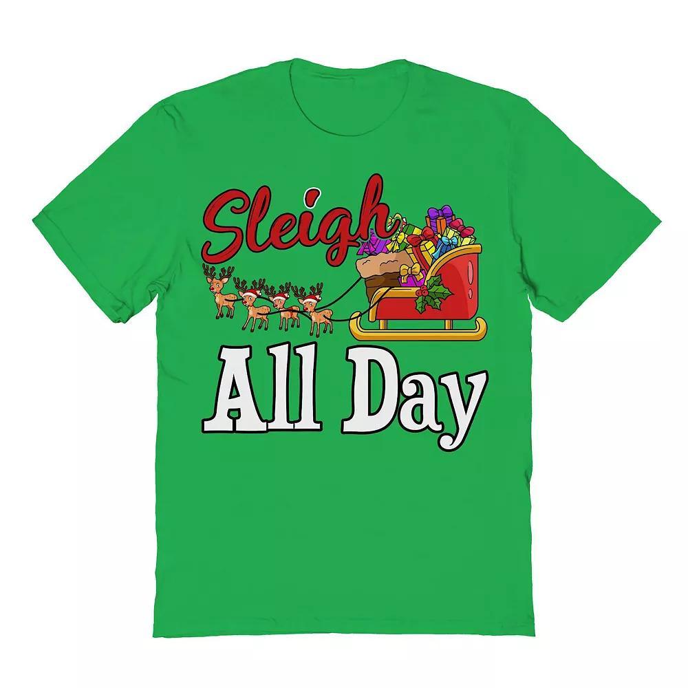 Men's Sleigh Gift Day Christmas Graphic Tee, Adult Unisex,  Product Image