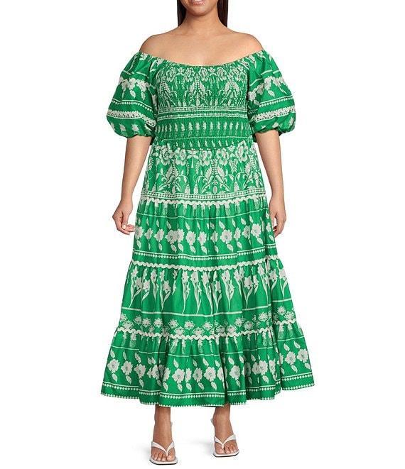 Sugarlips Plus Rick Rack Trimmed Coordinating Smocked Crop Top Product Image