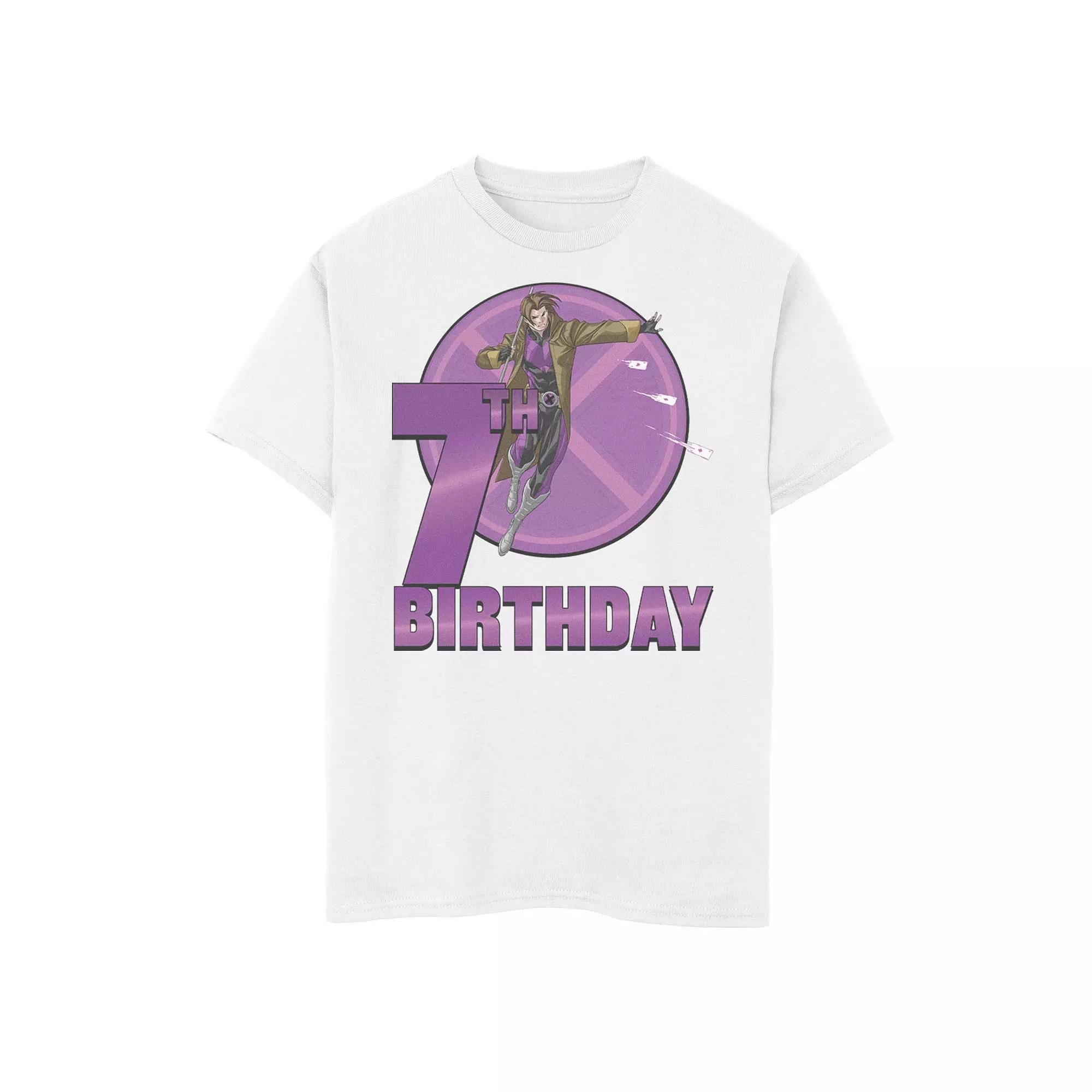 Boys 8-20 Marvel X-Men Gambit 7th Birthday Badge Graphic Tee, Boy's,  Product Image