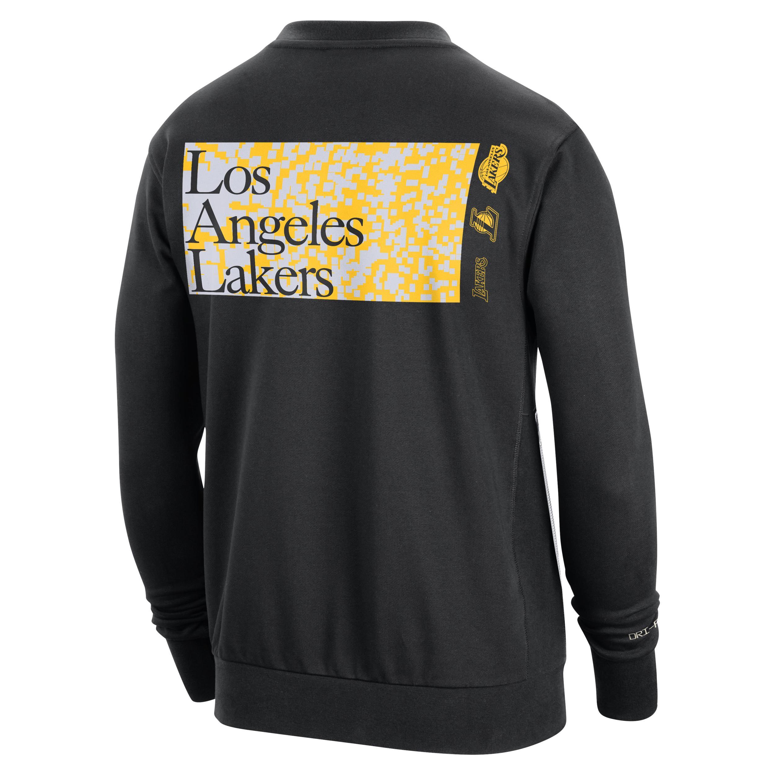 Los Angeles Lakers Standard Issue Men's Nike Dri-FIT NBA Crew-Neck Sweatshirt Product Image