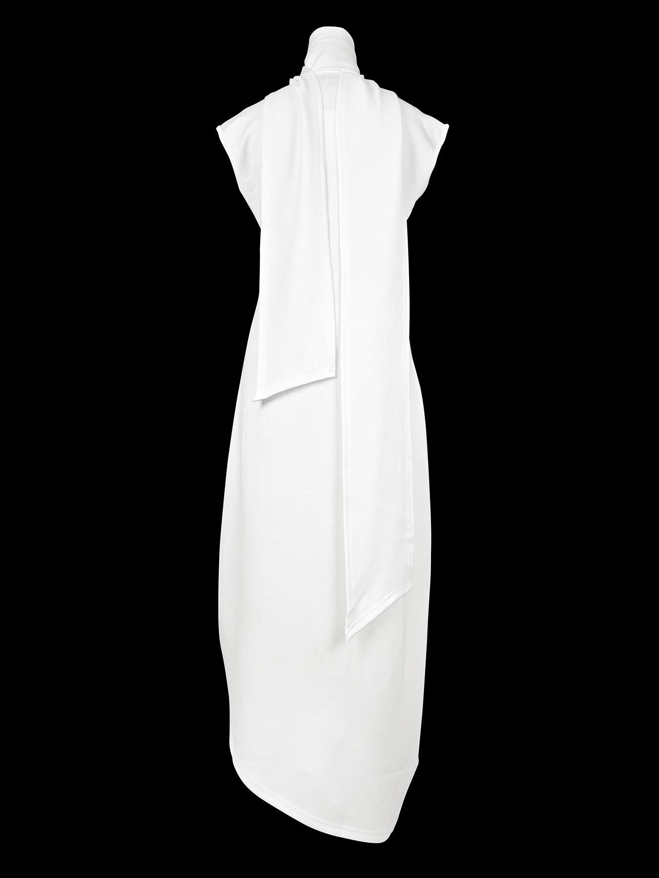 Loose Sleeveless Solid Color Split-side Shawl Collar Maxi Dresses Product Image