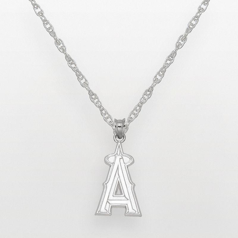 Los Angeles Angels of Anaheim Sterling Silver Logo Pendant, Womens Product Image