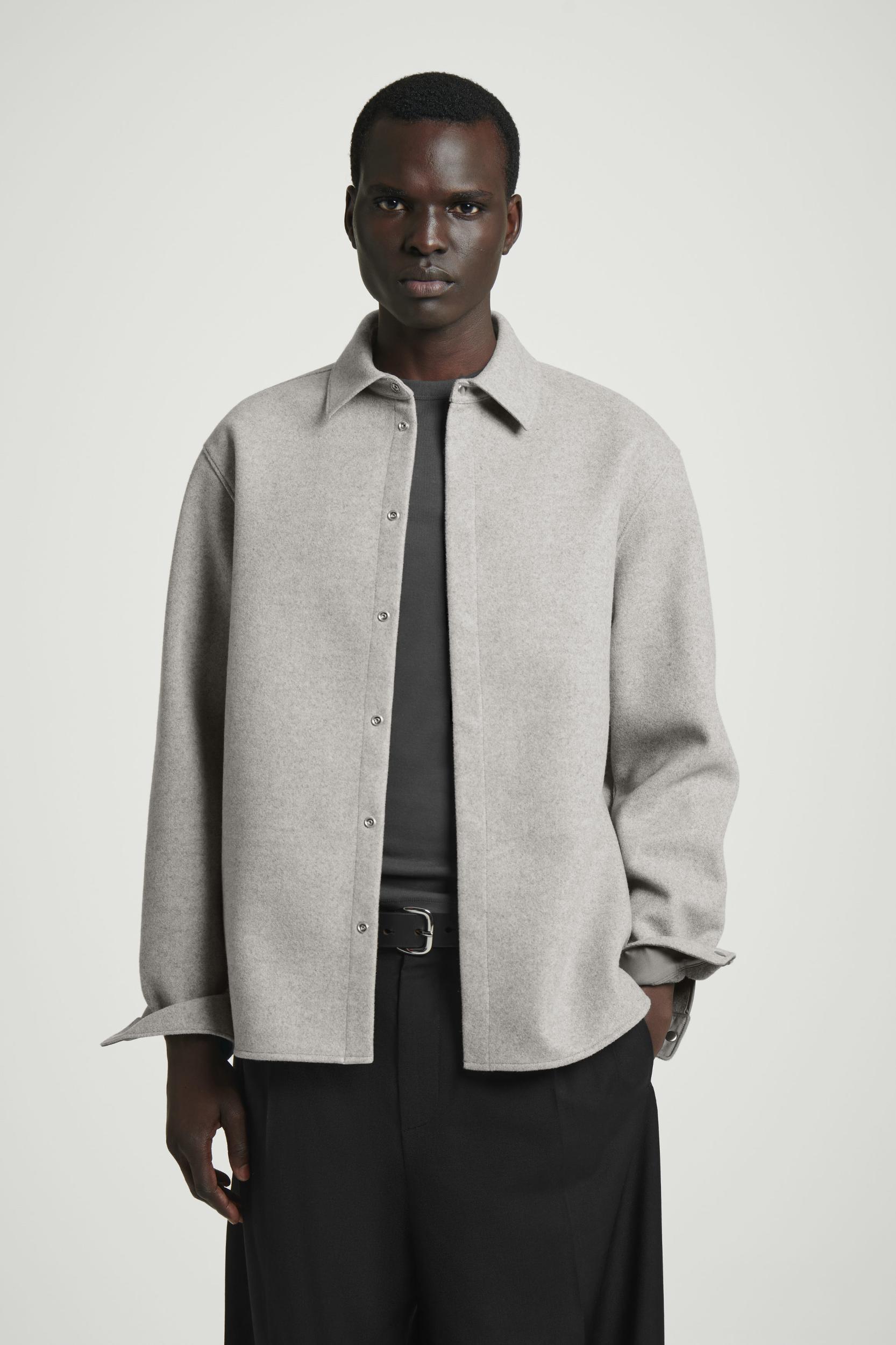 RELAXED WOOL-BLEND OVERSHIRT Product Image