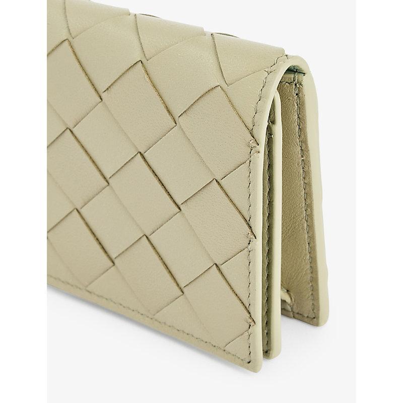 BOTTEGA VENETA Intrecciato Leather Cardholder In Tra/tra/ne Sa-tra-g Product Image