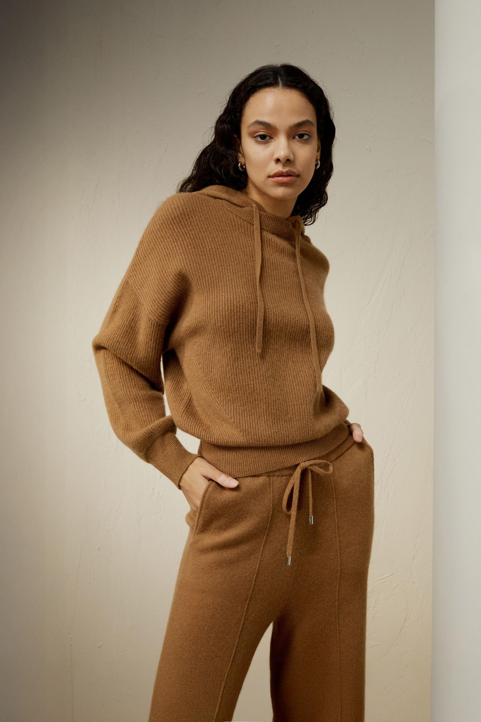 LILYSILK Women Cashmere Sweatshirt Womens - White 100% Cashmere - Comfort Round Neck Sweater XL Product Image