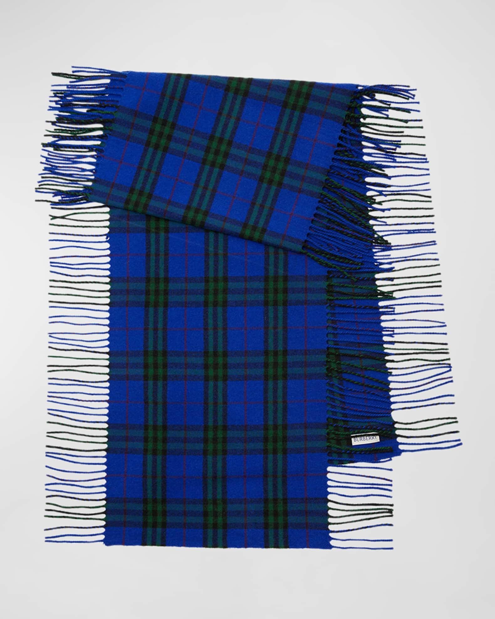 Men's Cashmere Check Rectangle Scarf Product Image