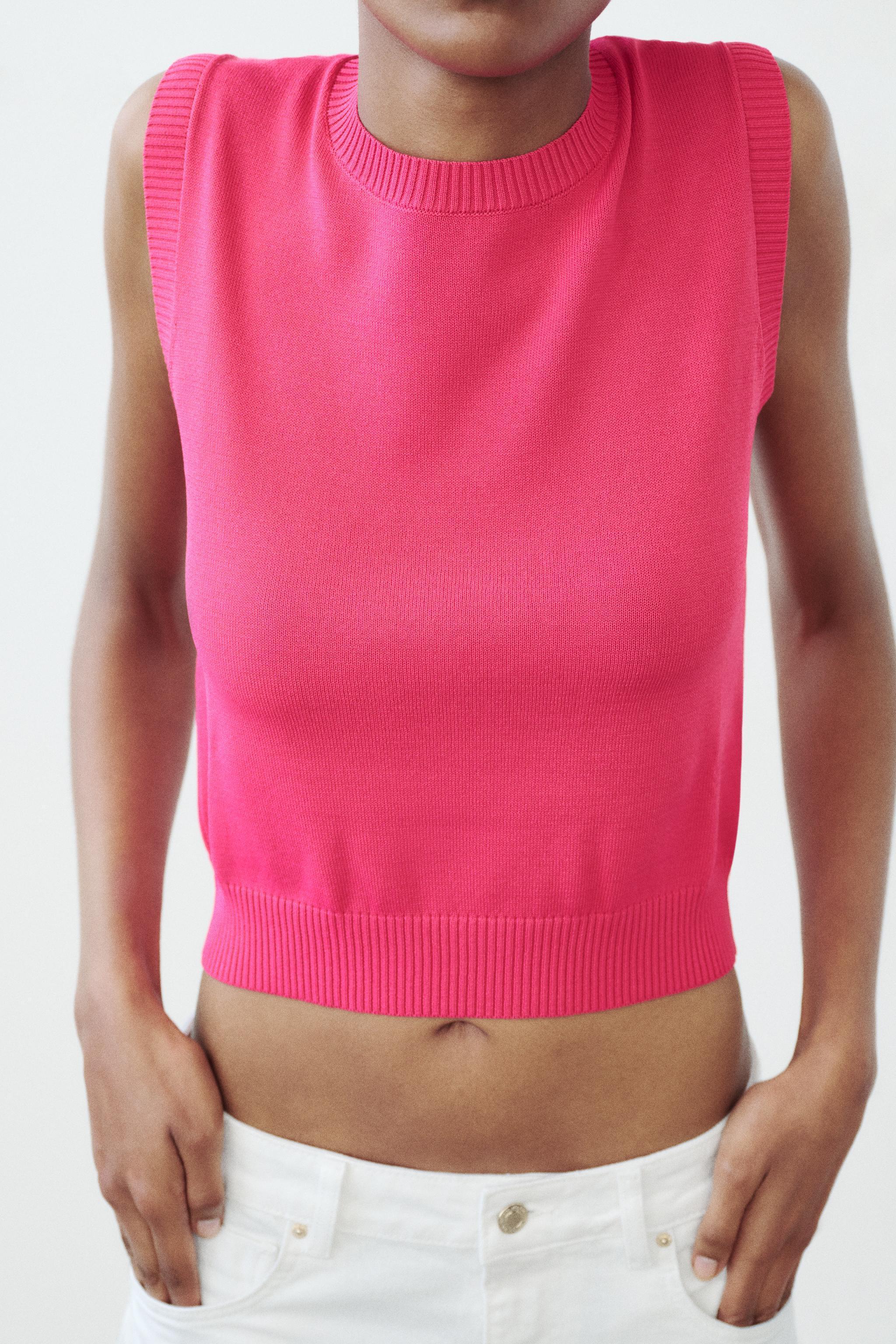 PLAIN RIB KNIT TOP Product Image