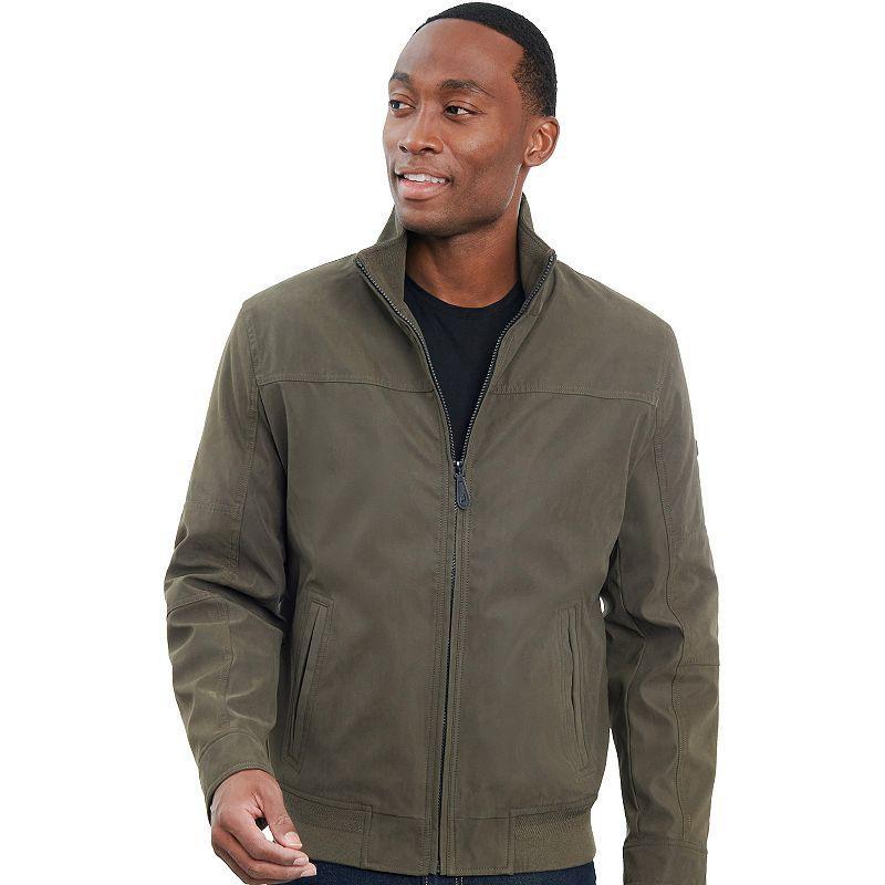 Men's London Fog Sherpa-Lined Microfiber Bomber Jacket,  Product Image