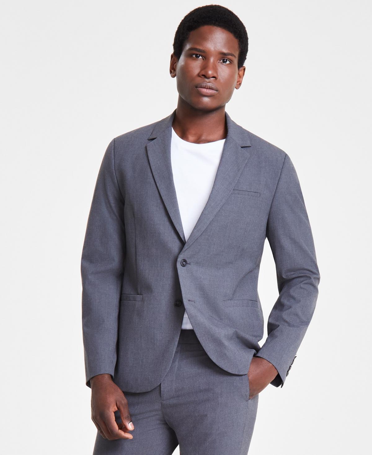 Calvin Klein Mens Refined Slim-Fit Stretch Suit Jacket Product Image