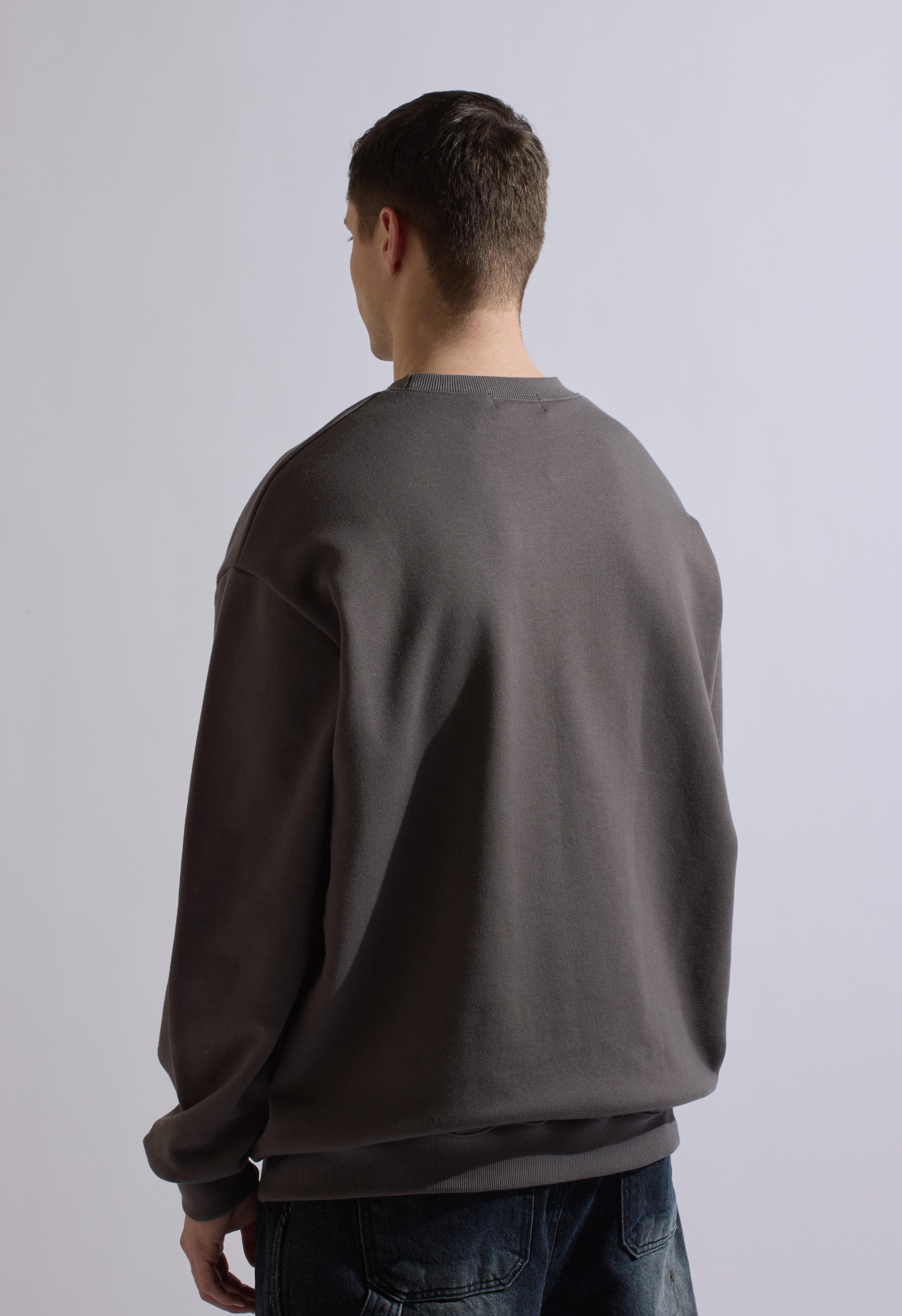 Utility Sweatshirt in Grey Product Image