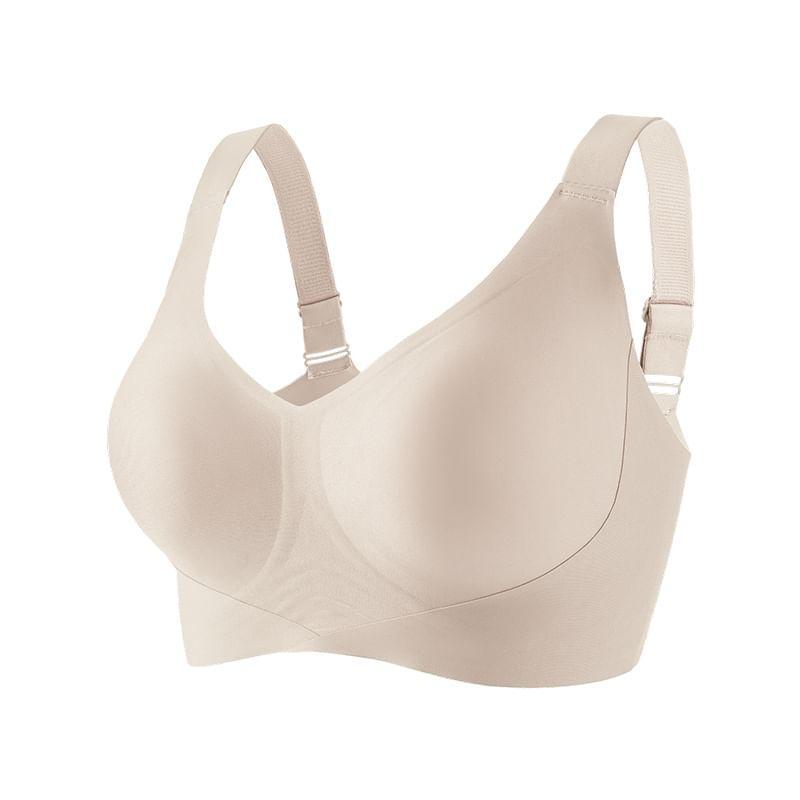 Plain Seamless Wireless Push Up Bra Product Image