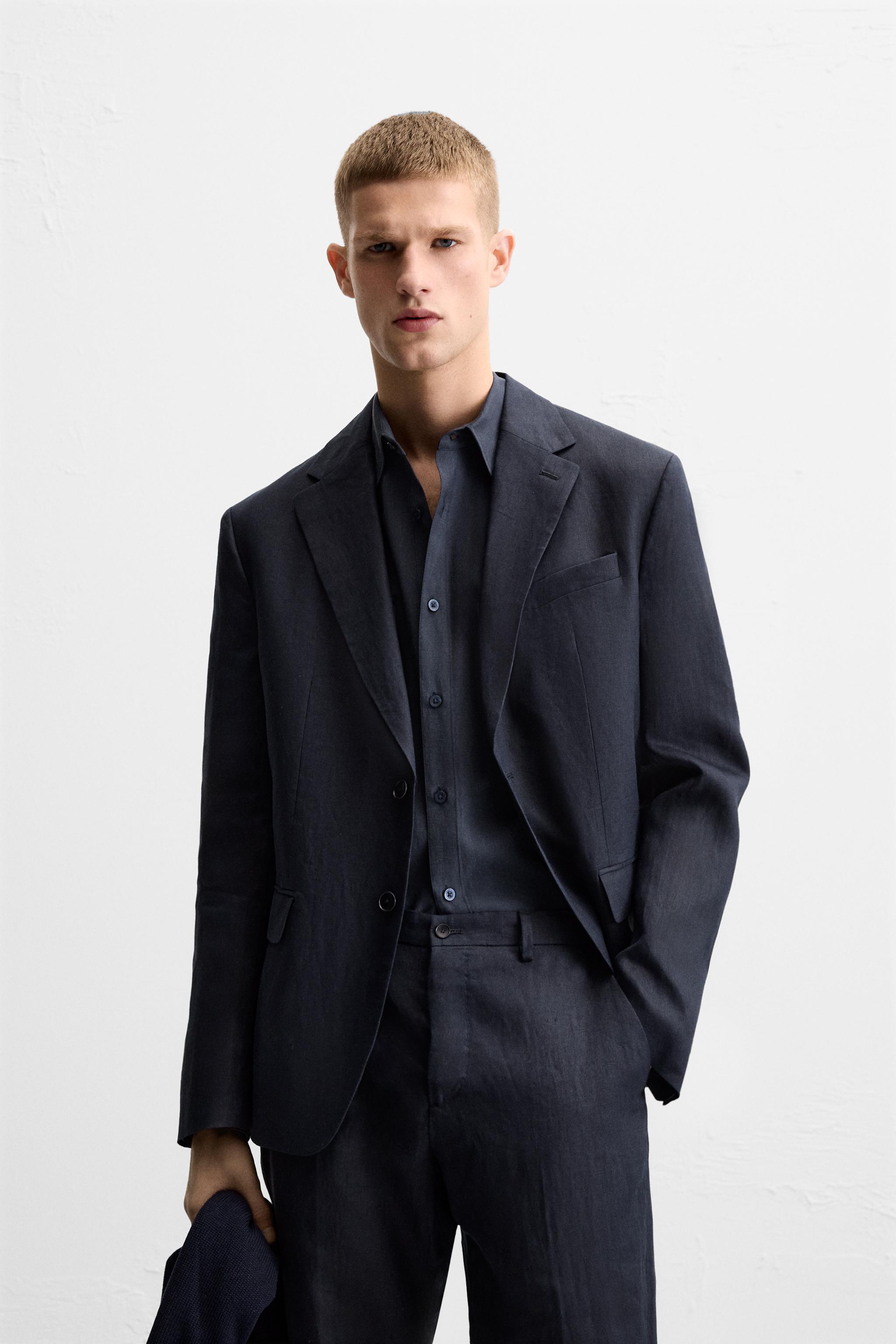 SUIT JACKET IN 100% LINEN Product Image