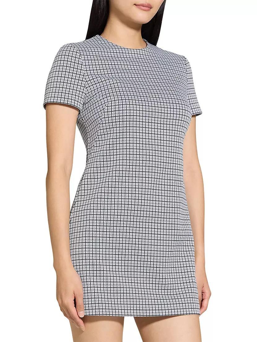 Grid A-Line Minidress Product Image