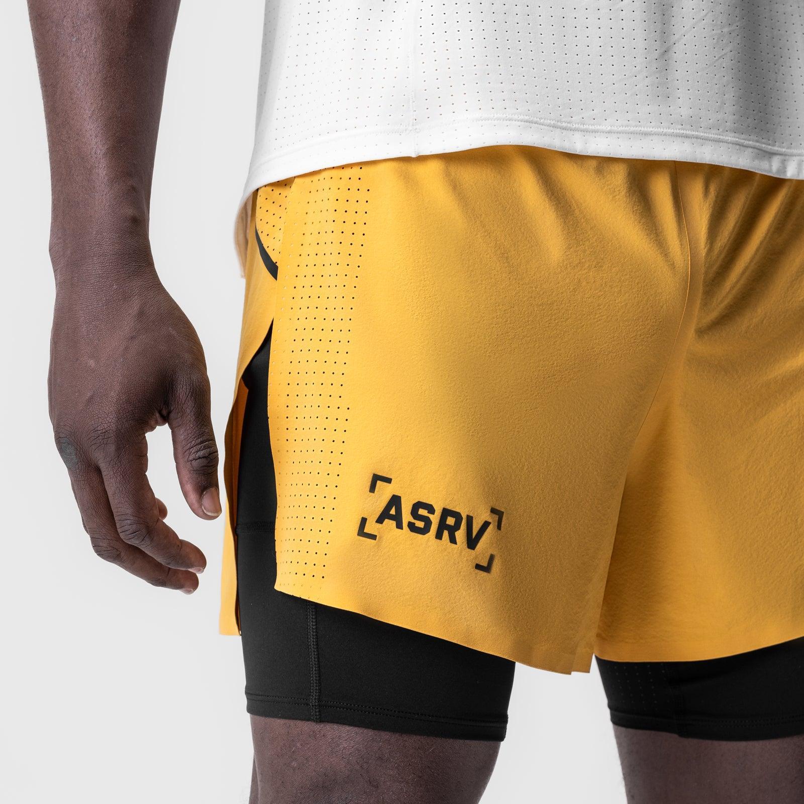 0951. Aerotex™ 4" High Split Liner Short - Amber Male Product Image