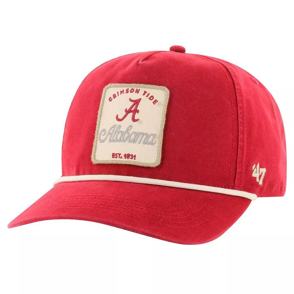 Men's '47 Crimson Alabama Crimson Tide Pitstop Hitch Rope Adjustable Hat, Red Product Image