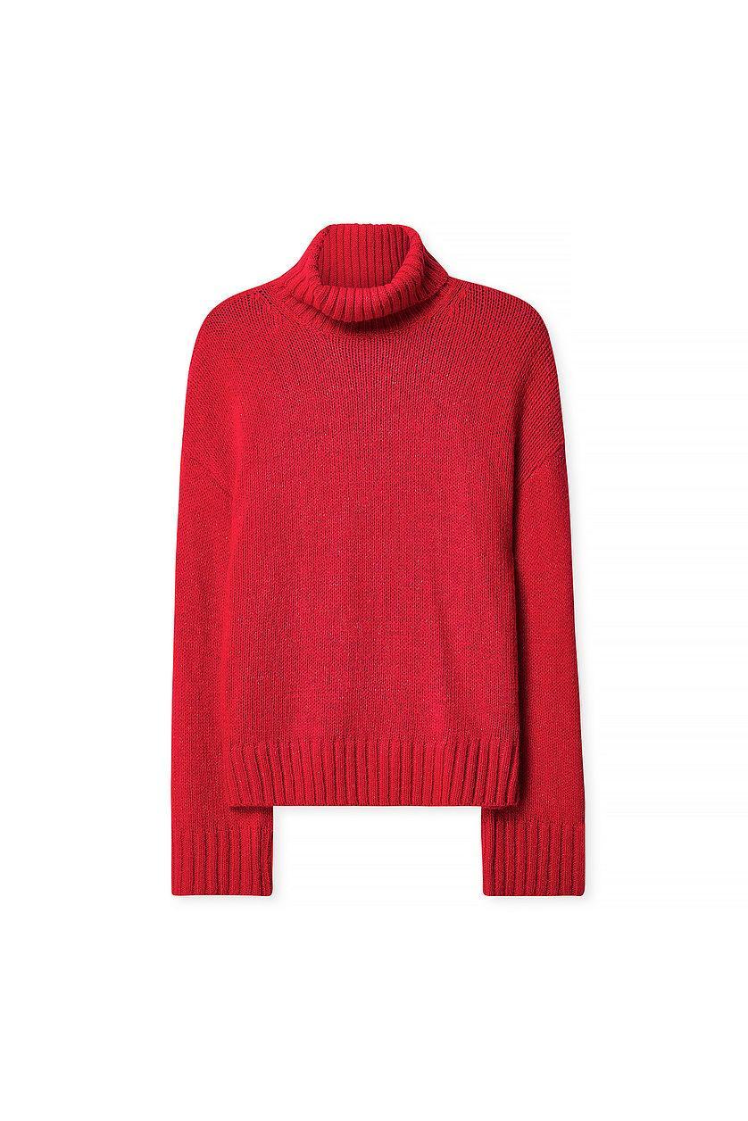 Turtle Neck Knitted Sweater Product Image