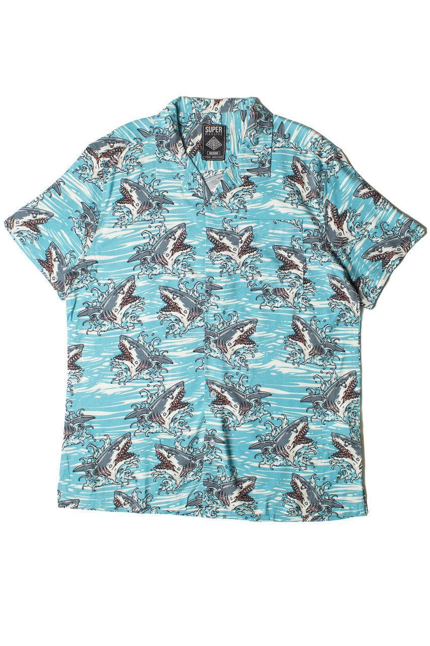 Shark Attack Button Up Shirt Product Image
