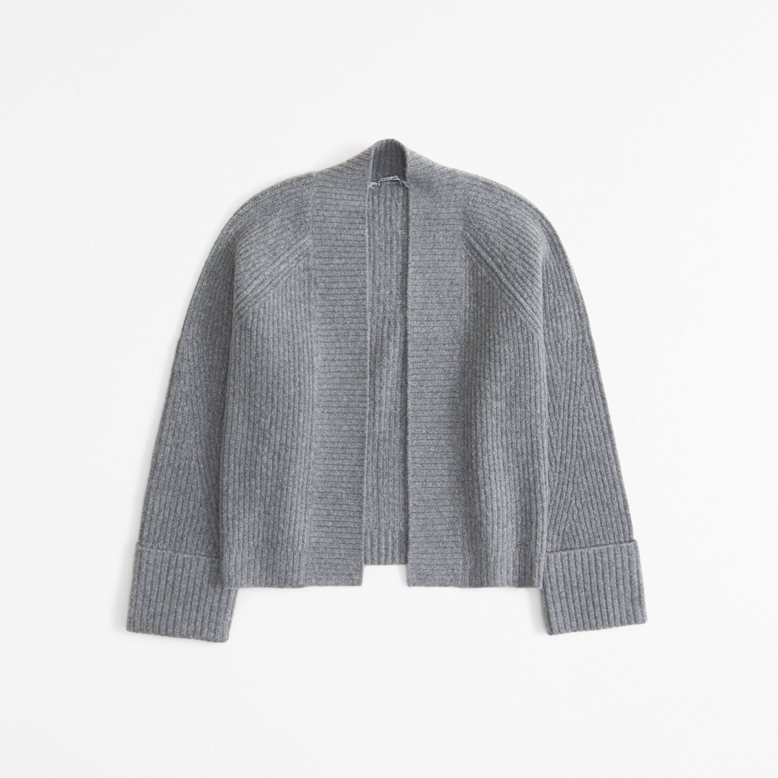 Ribbed Non-Closure Cardigan Product Image