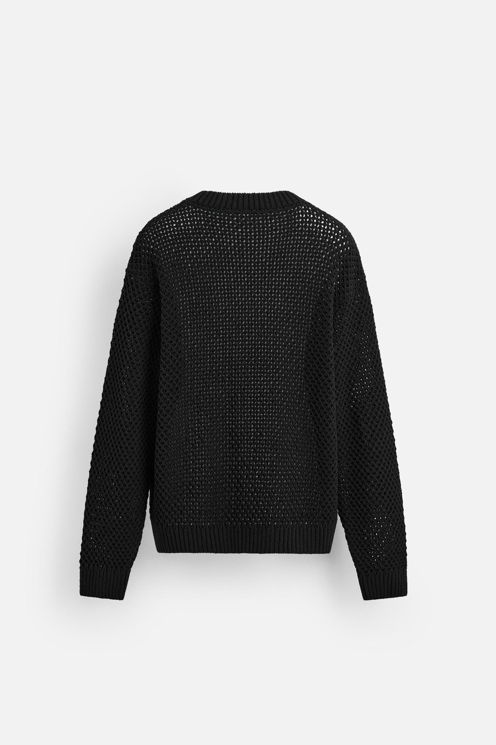 STRUCTURED OPENWORK SWEATER Product Image