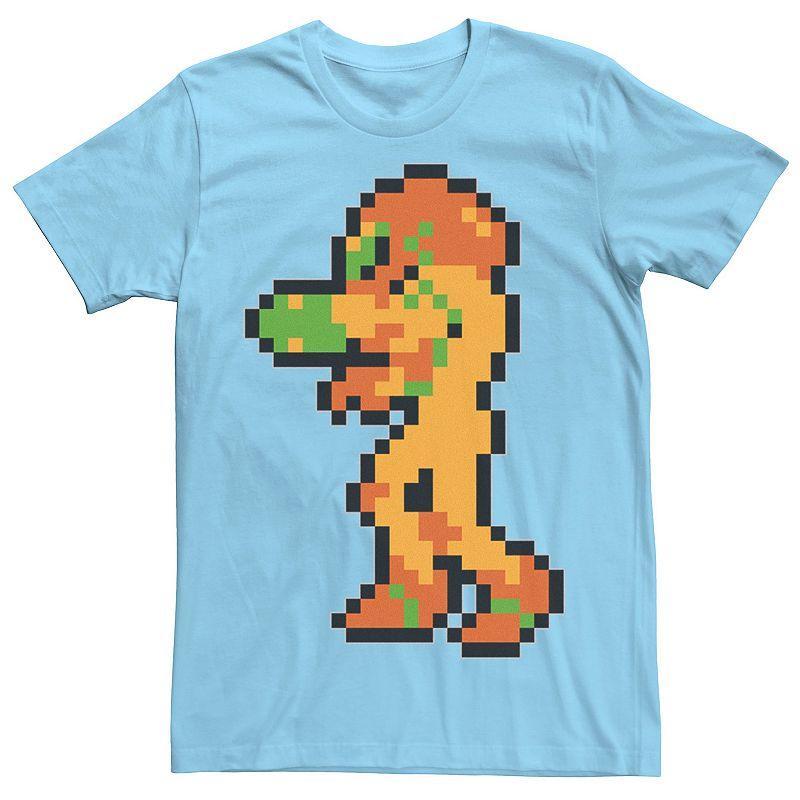 Men's Nintendo Samus Suit Colorful Pixelated Tee, Size: Small, Royal Product Image