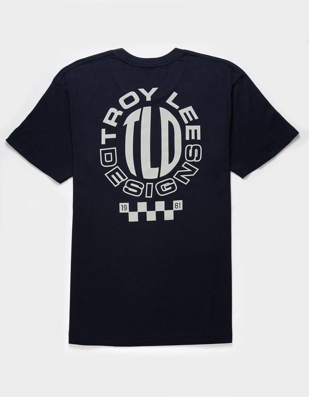 TROY LEE DESIGNS Bubbled Checks Mens Tee - NAVY Product Image