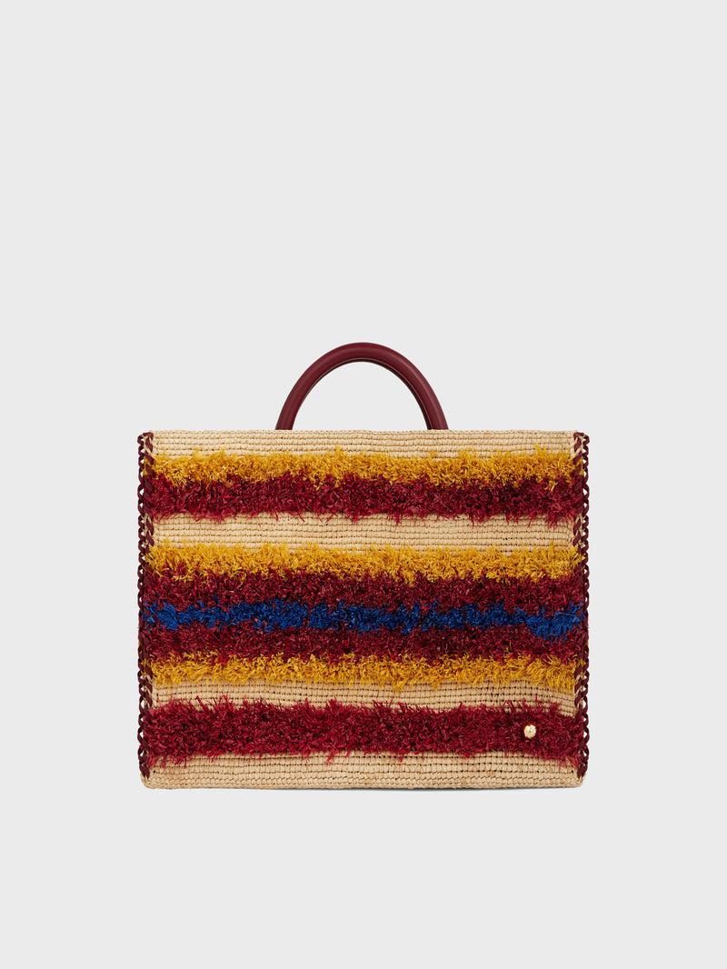 TOTE BAG IN RAFFIA  WITH STRAPS Product Image