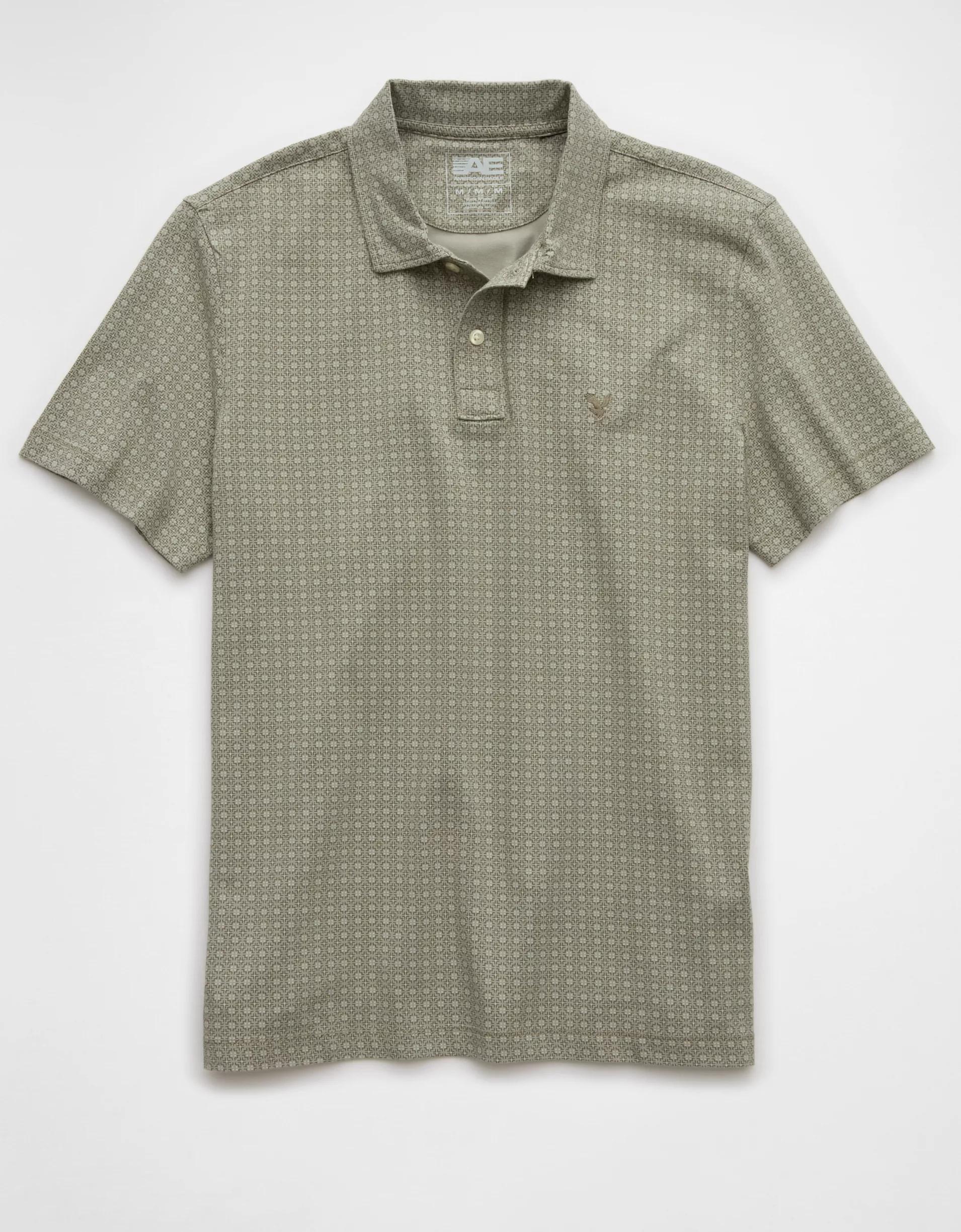 AE 24/7 Club Logo Printed Polo Shirt Product Image