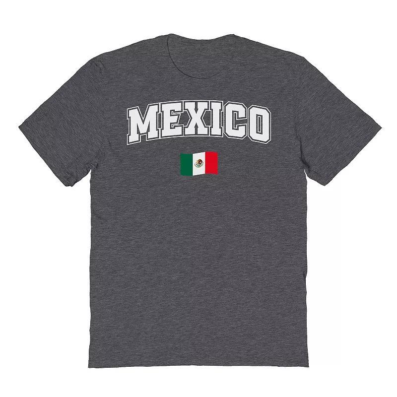 Mens Mexico Flag Graphic Tee Dark Grey Product Image