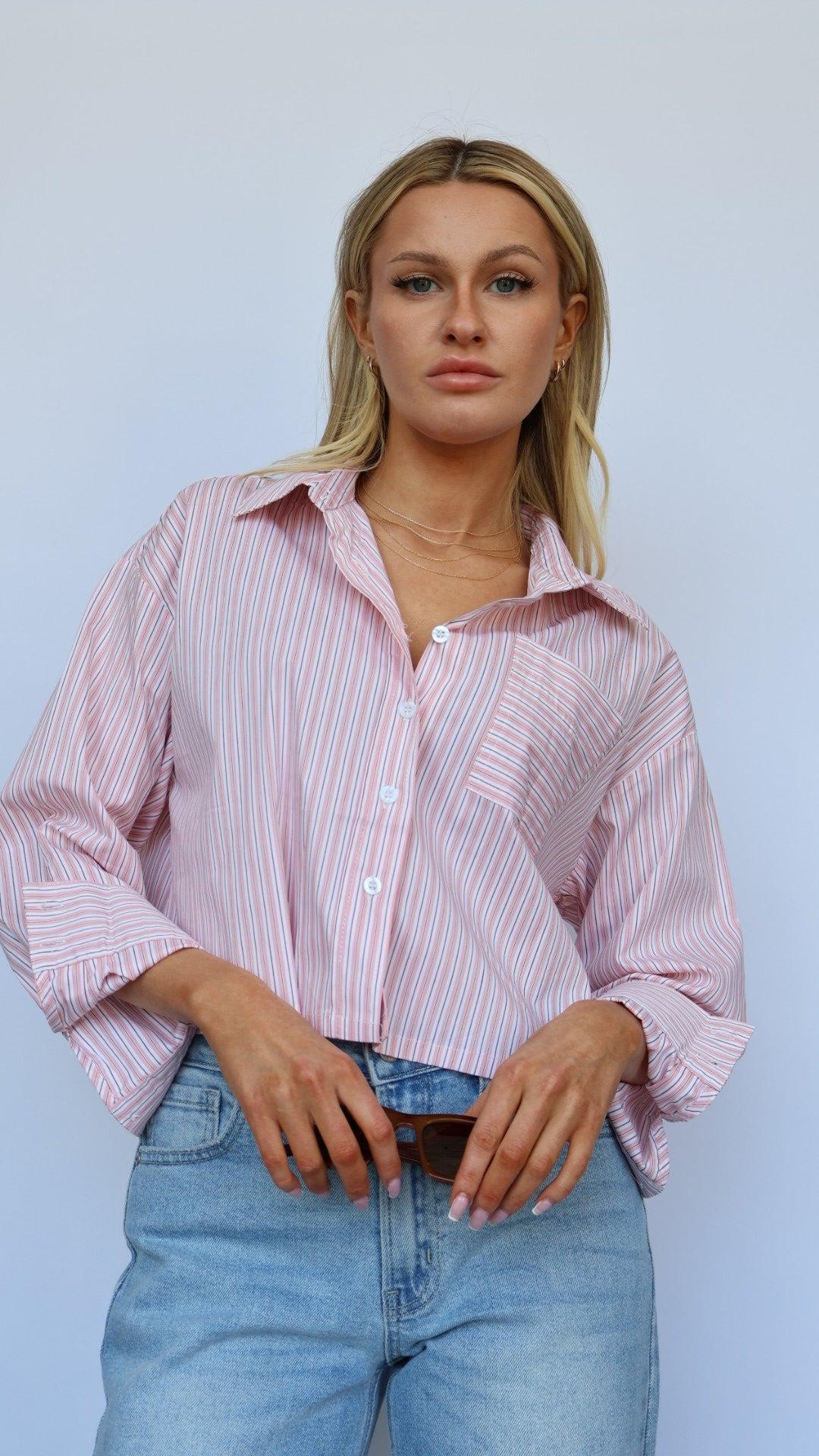 Boxy Button Down Top Product Image